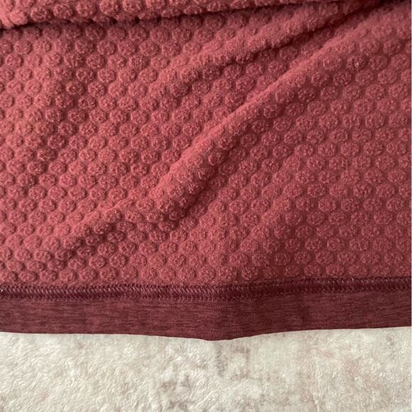 L.L. Bean Half Zip Pullover Men’s Size Large Burgundy Fall - Picture 3 of 9